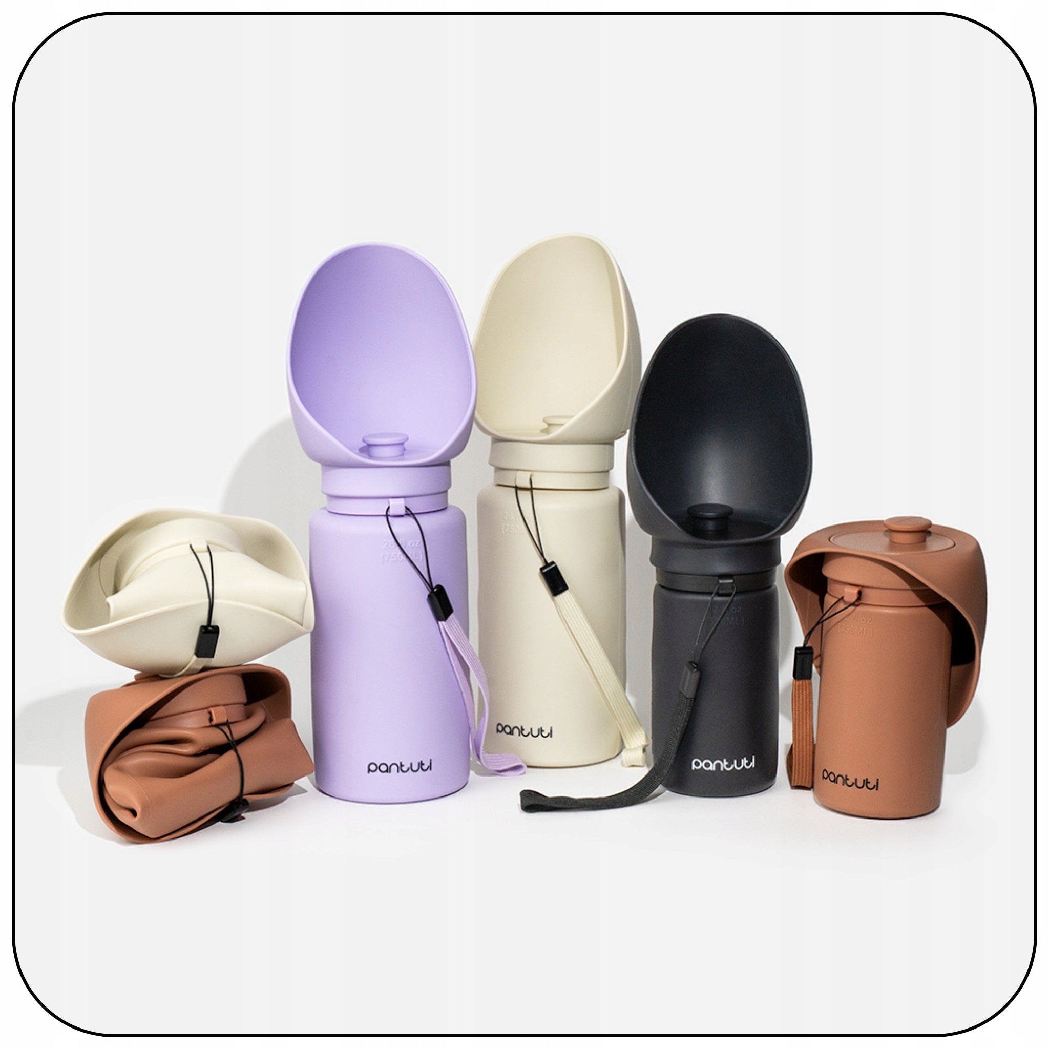 DOG WATER BOTTLE TOURIST DRINKER WATER BOTTLE TRAVEL BOWL 750ml MONTE Brand PANTUTI