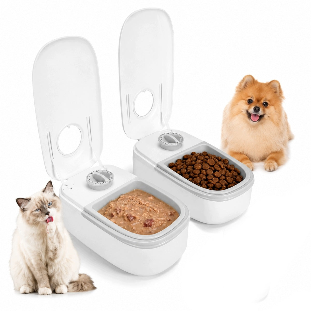 DOG WATER DISPENSER AUTOMATIC BOWL + DRINKER 2IN1