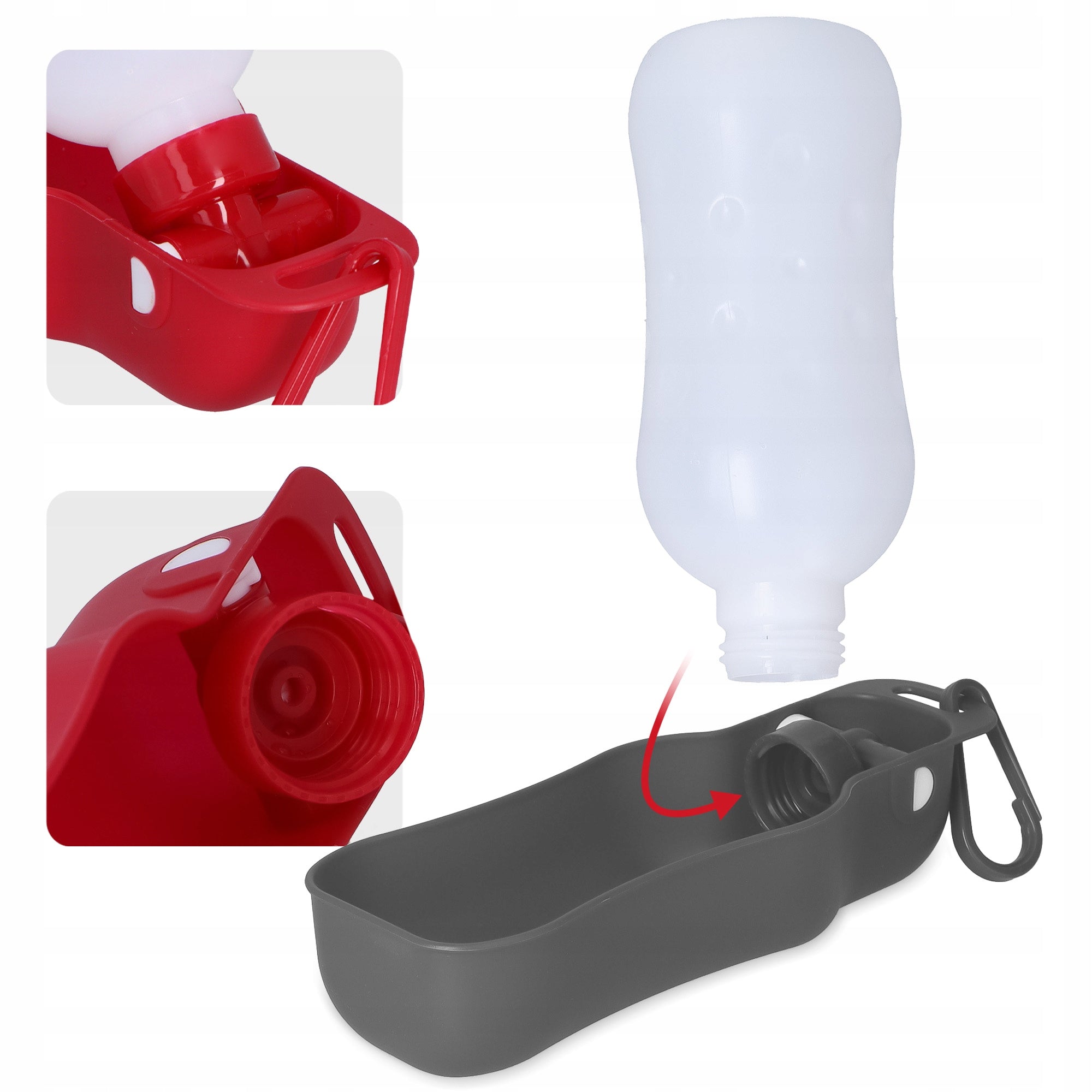 DOG WATER TRAVEL BOTTLE 0,25 WATER BOTTLE Drinker Travel Bowl PORTABLE FF Brand no brand