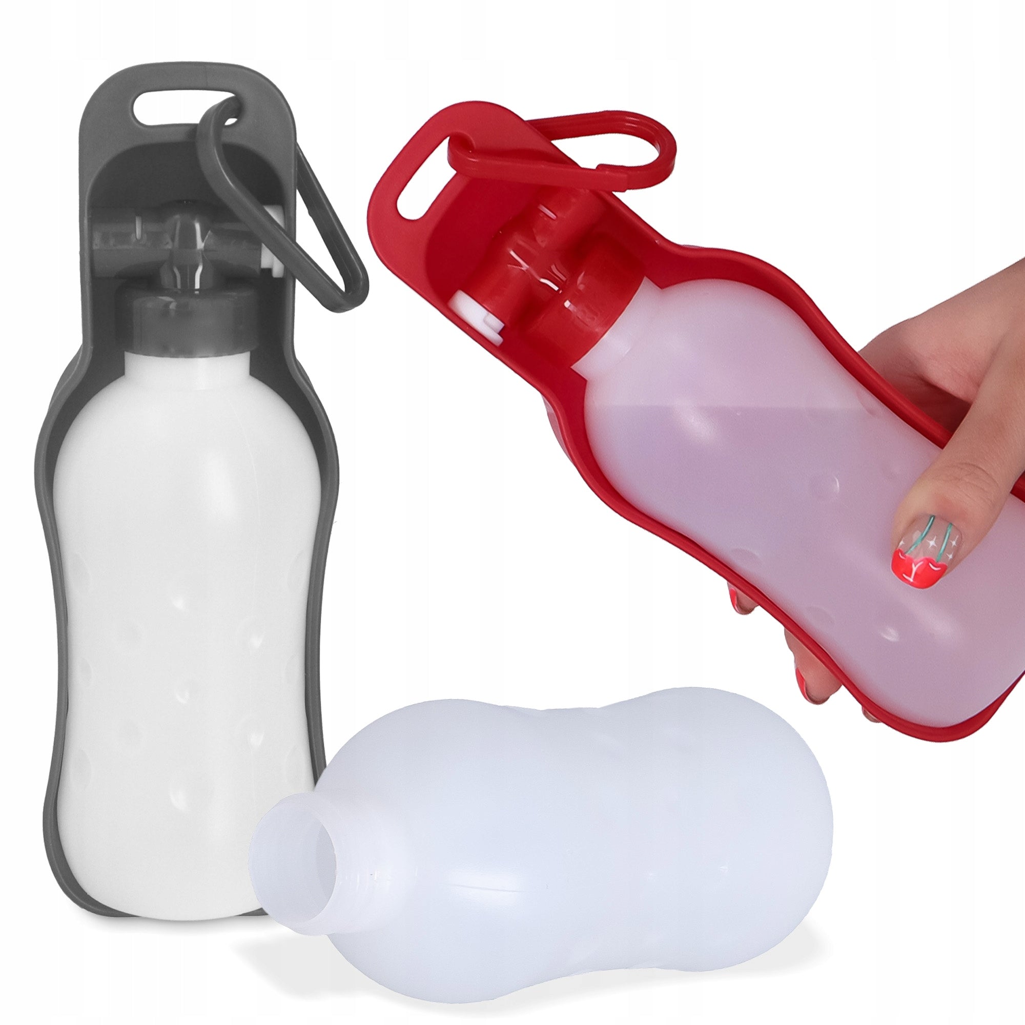 DOG WATER TRAVEL BOTTLE 0,25 WATER BOTTLE Drinker Travel Bowl PORTABLE FF Material made from a synthetic material