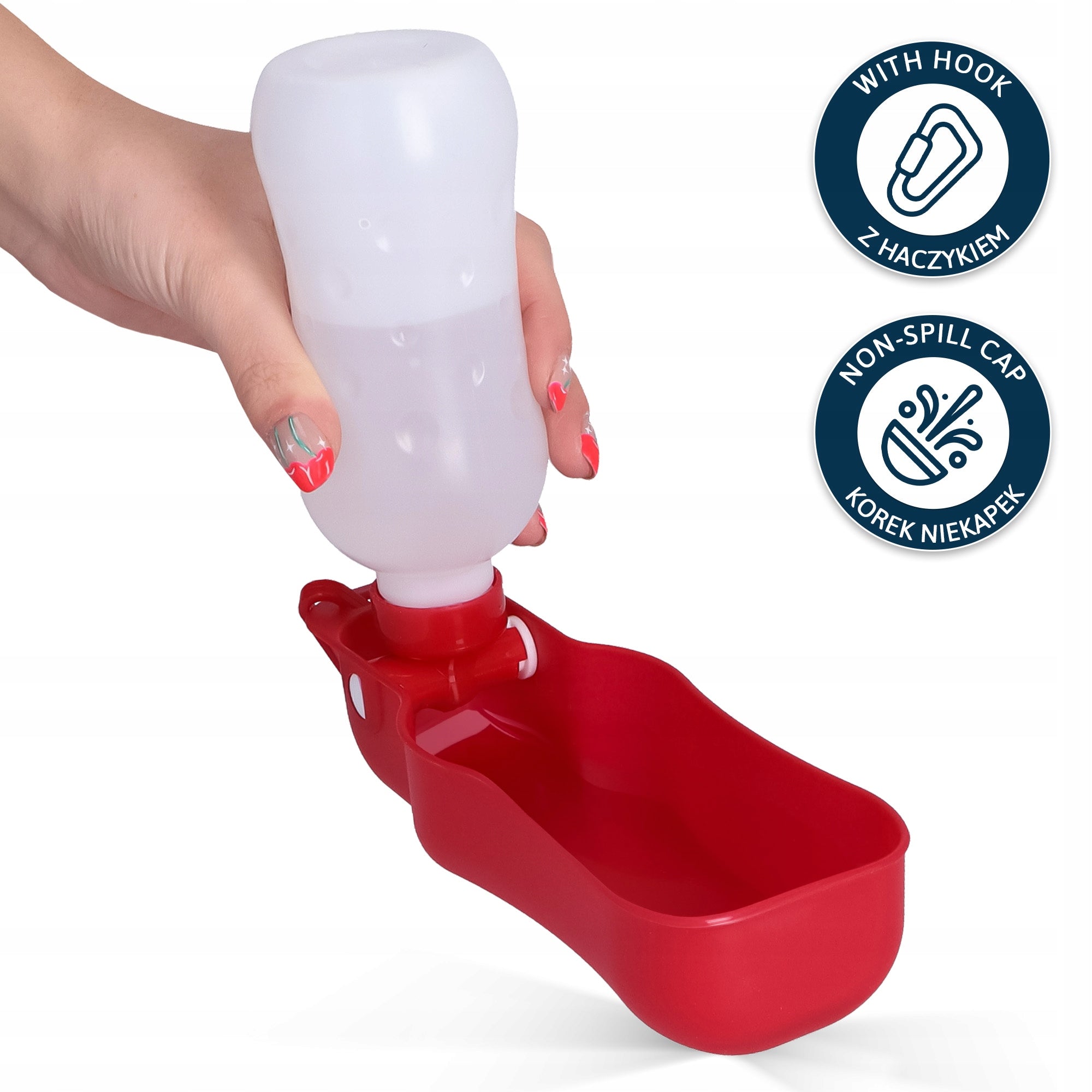DOG WATER TRAVEL BOTTLE 0,25 WATER BOTTLE Drinker Travel Bowl PORTABLE FF Packaging status original