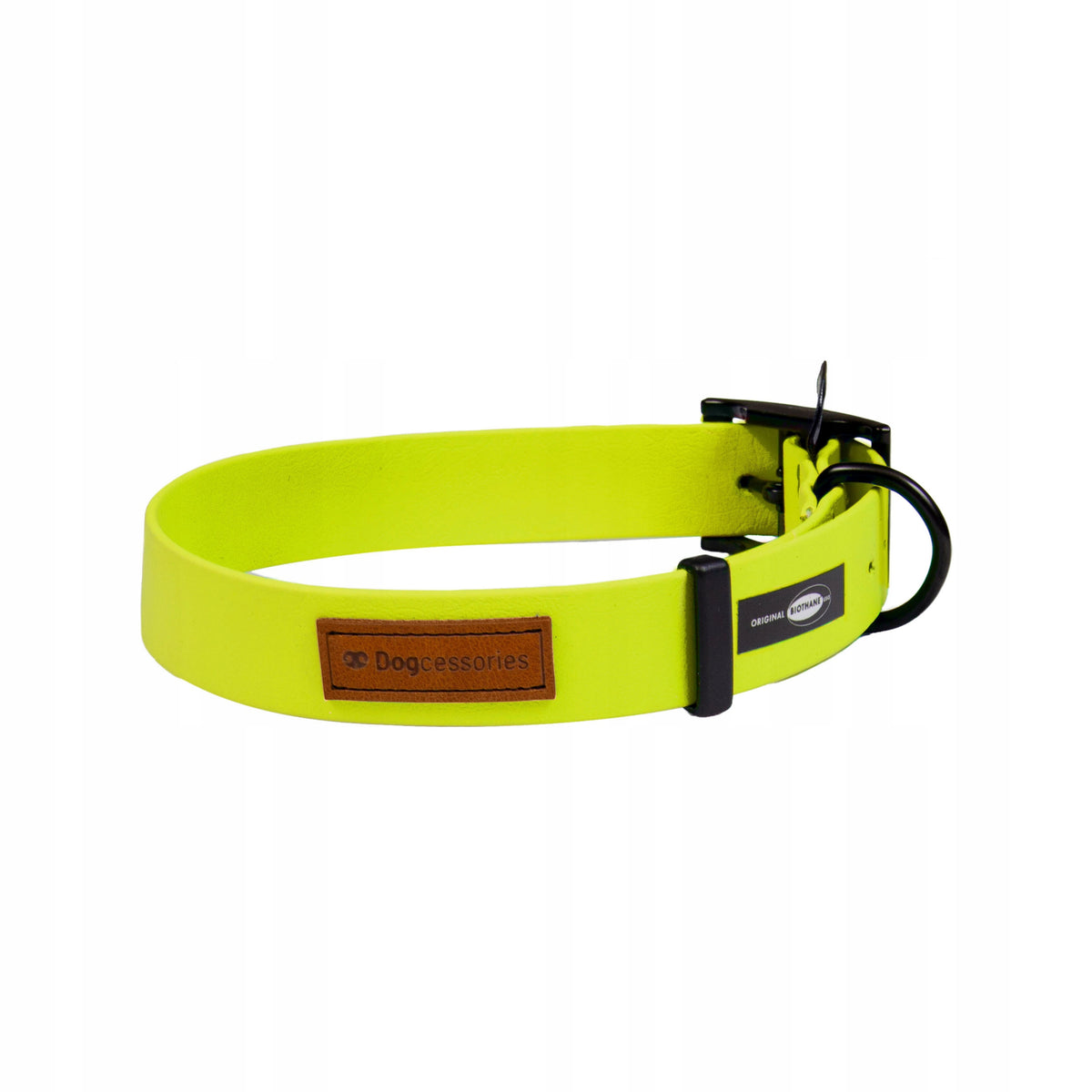 DOGCESSORIES BIOTHANE COLLAR XL 25MM YELLOW