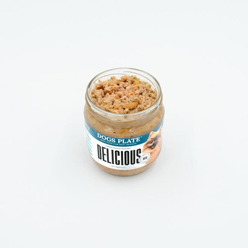 DOGS PLATE DELICIOUS for dog allergy DUCK 360g Packaging status original