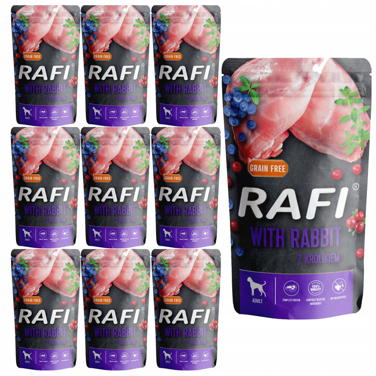 DOLINA NOTECI Dog food RAFI Rabbit 10 x 500g