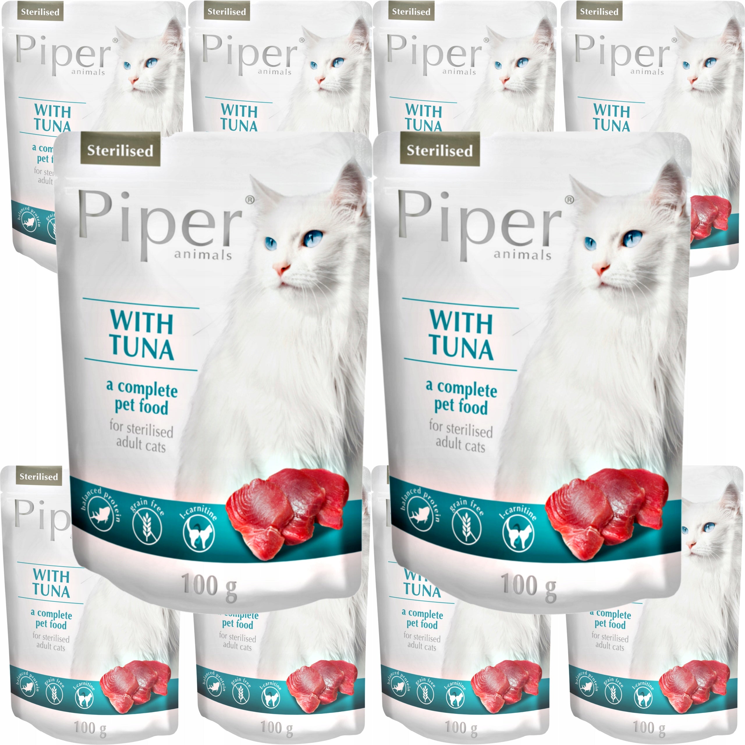 DOLINA NOTECI PIPER STERILISED WET CAT FOOD WITH TUNA 100G x10