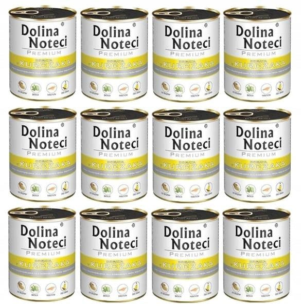 DOLINA NOTECI PREMIUM CHICKEN-RICH wet dog food 12x 800g