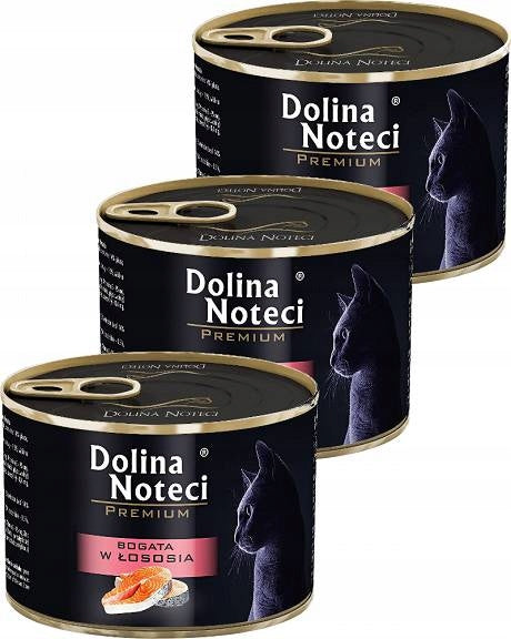 DOLINA NOTECI PREMIUM WITH SALMON FOR CAT 12x185g