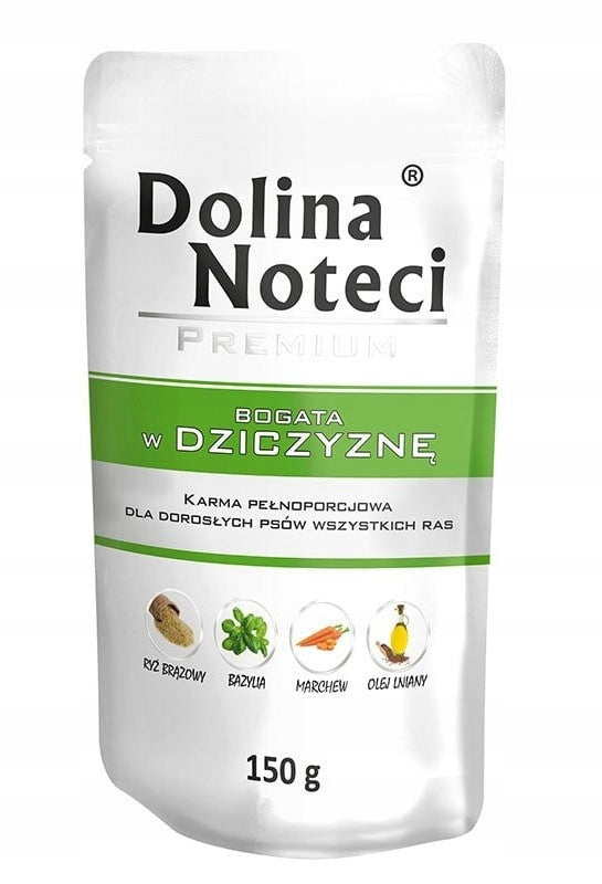 DOLINA NOTECI PREMIUM wet dog food rich in venison 150g
