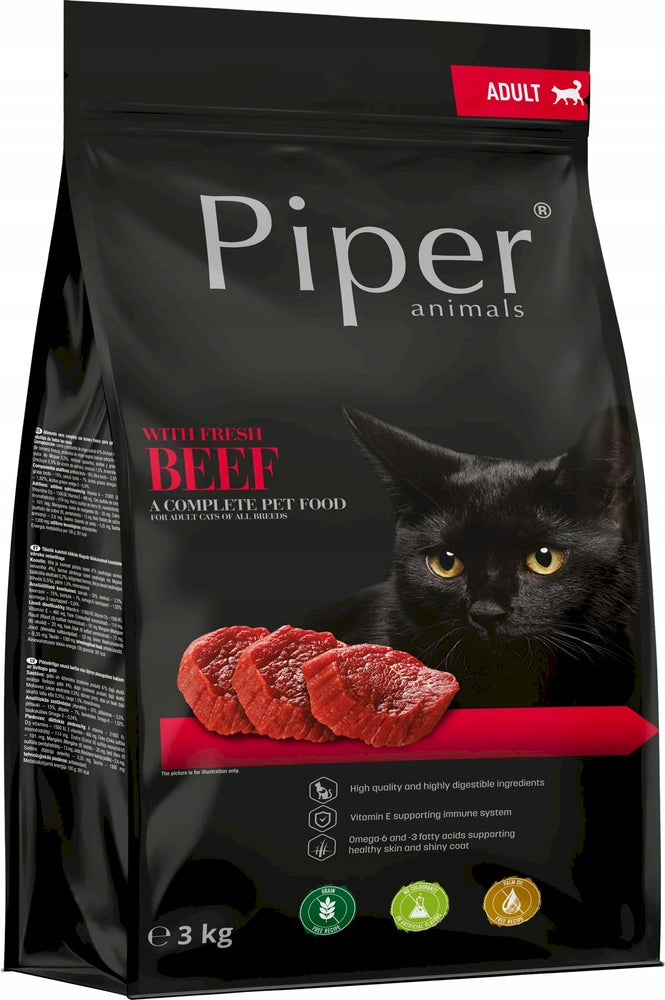 DOLINA NOTECI Piper Animals with beef for cats 3kg