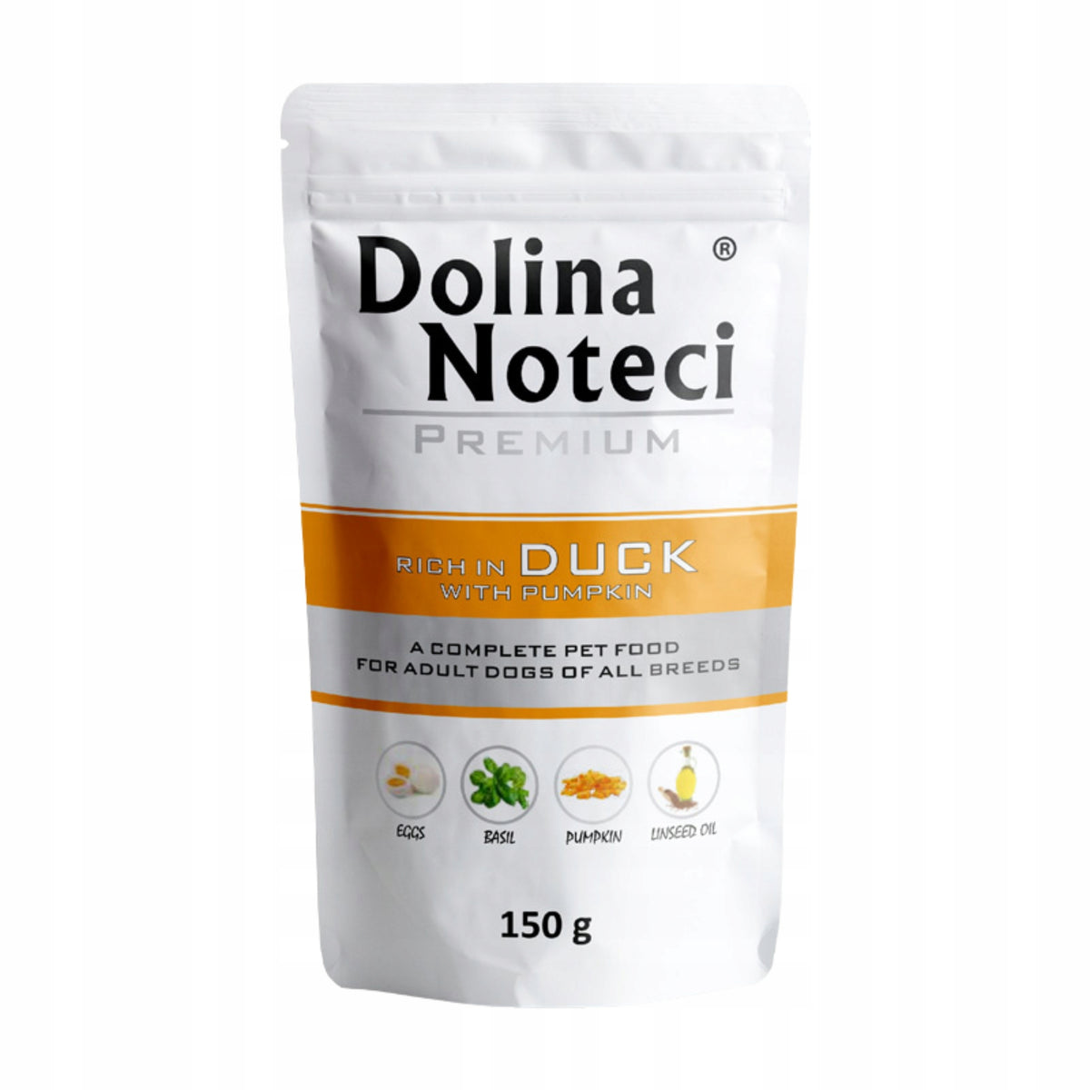 DOLINA NOTECI Premium Dog Food Duck 150g Packaging status original