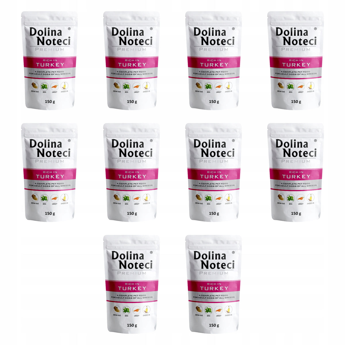 DOLINA NOTECI Premium Dog Food Turkey 10 x 150g