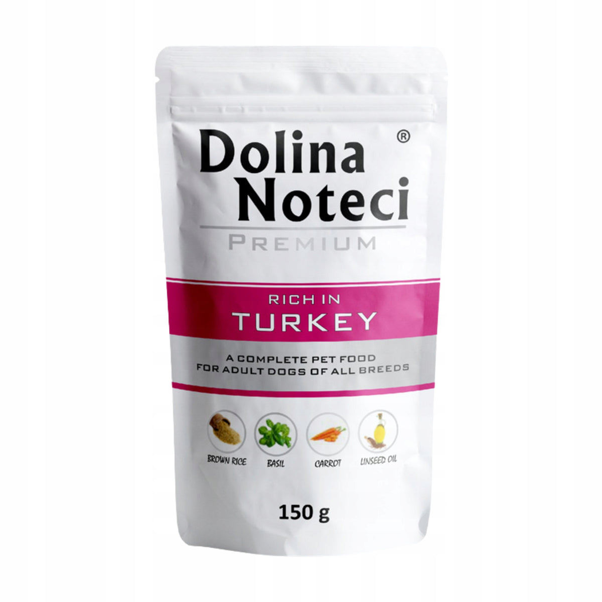 DOLINA NOTECI Premium Dog Food Turkey 150g Packaging status original