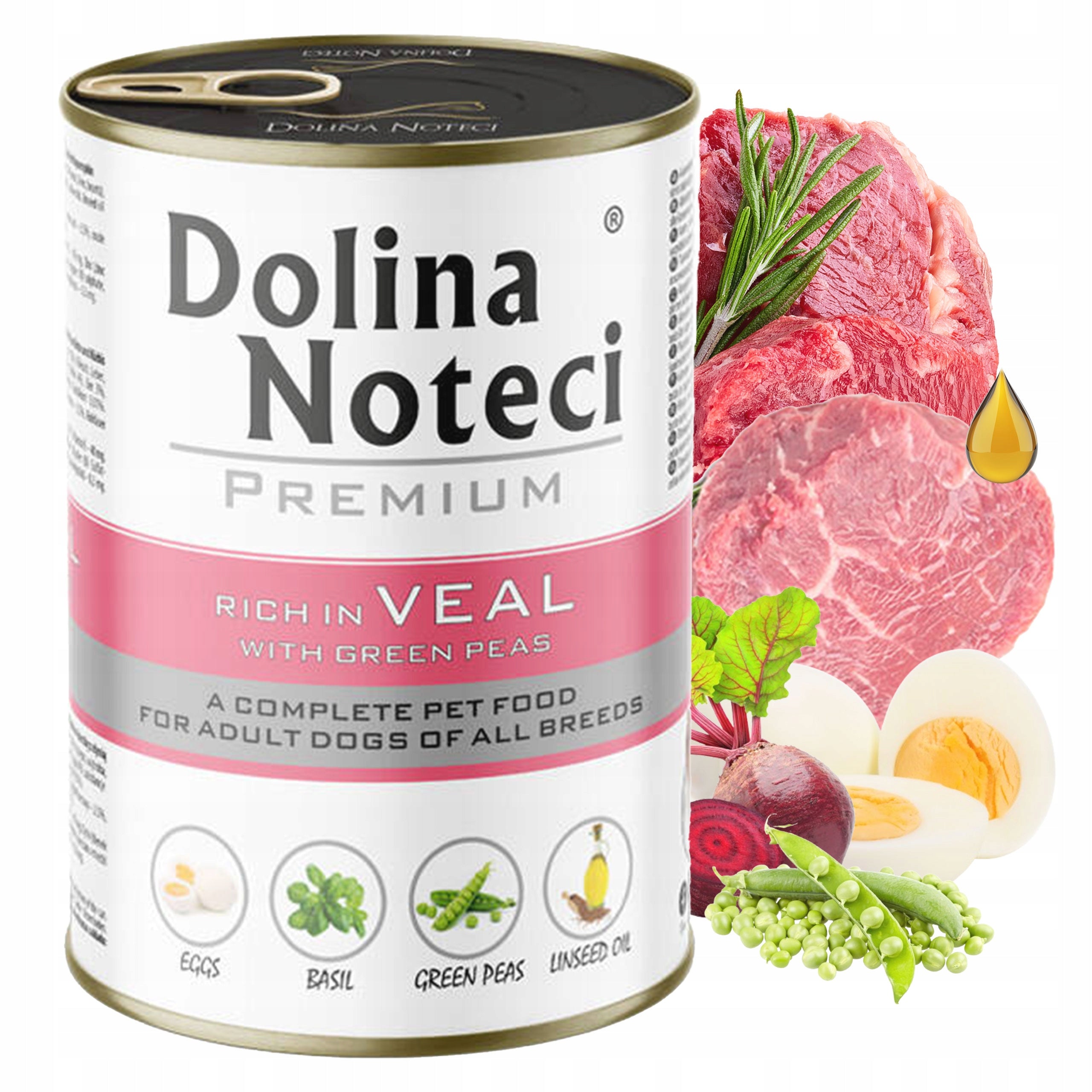 DOLINA NOTECI Premium Mix of Flavours Wet Dog Food 30 x 400g Grain Free Packaging status original