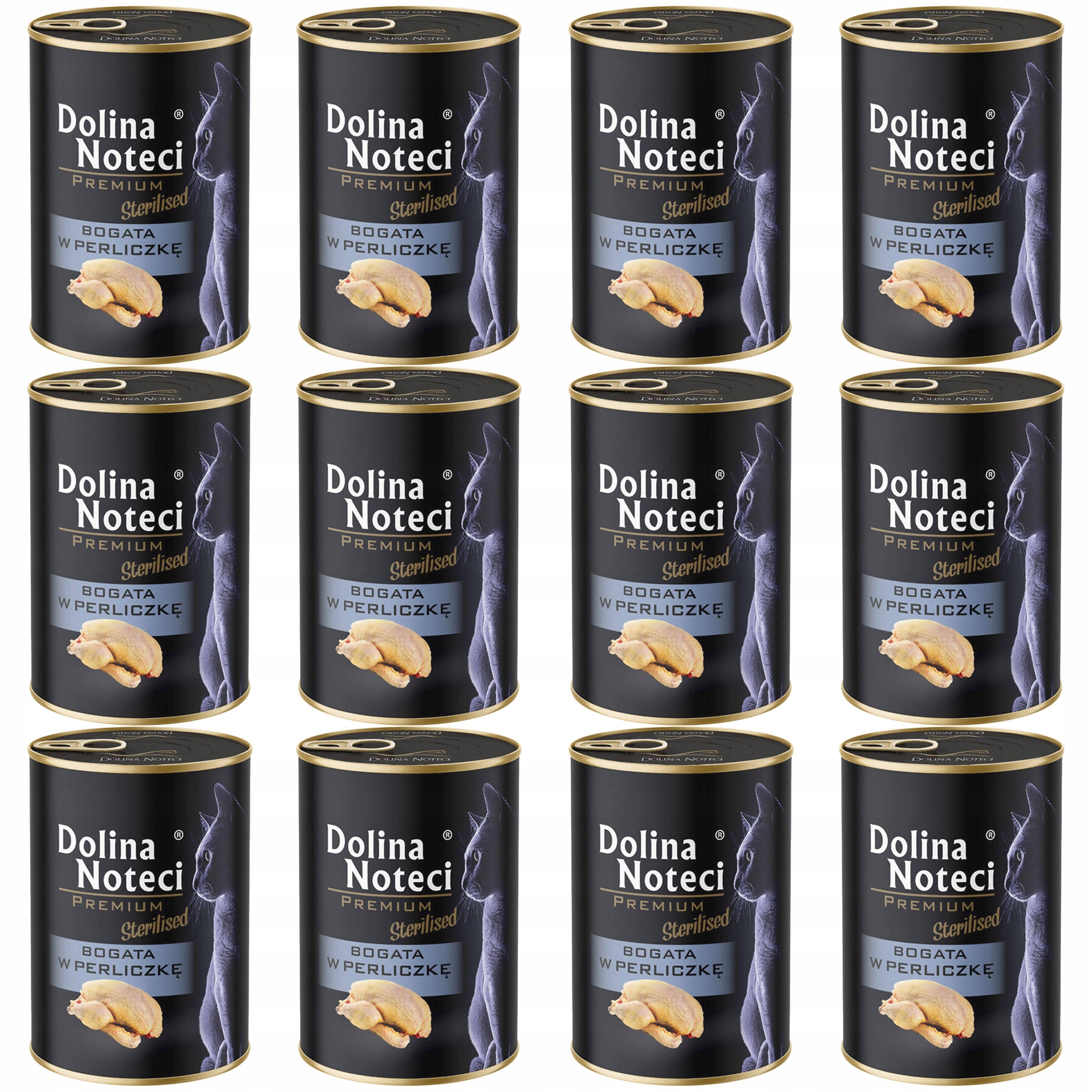 DOLINA NOTECI Premium Sterilised Wet Cat Food Guinea Fowl 12 x 400g