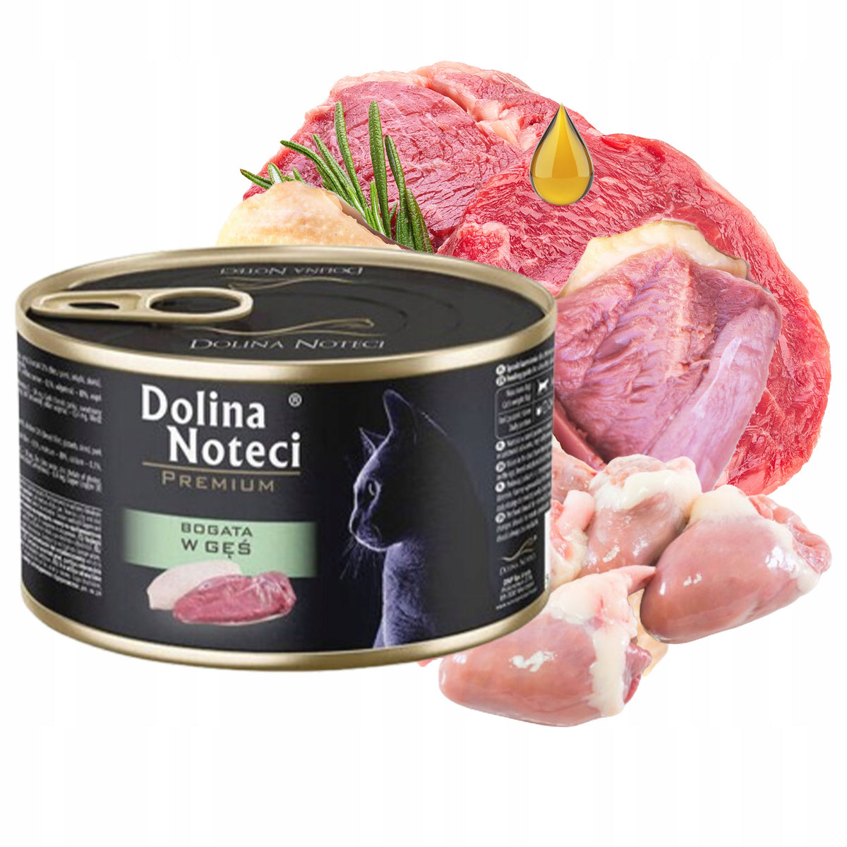 DOLINA NOTECI Premium Wet Cat Food Goose 185g Grain Free