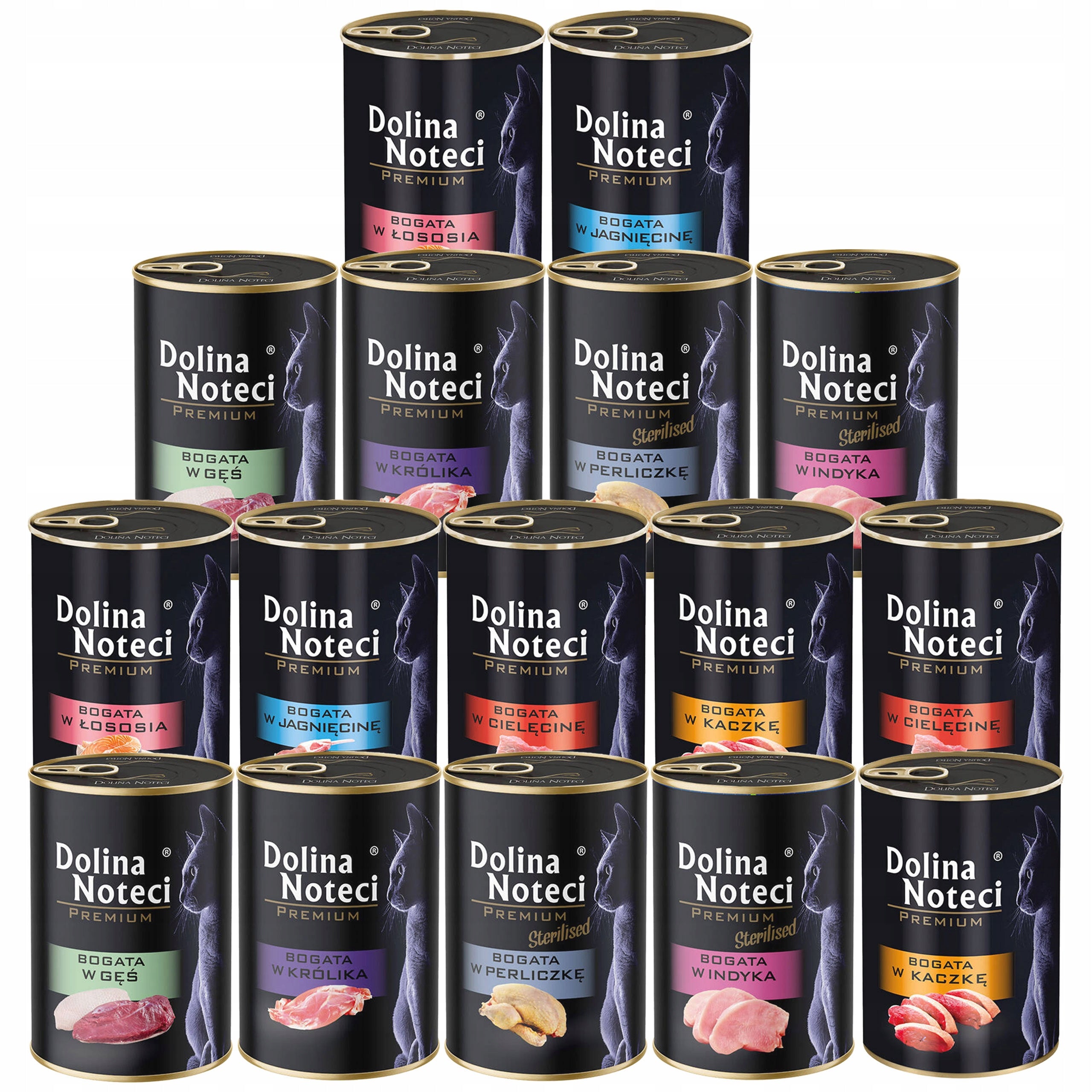 DOLINA NOTECI Premium Wet Cat Food Mix of Flavours 16 x 400g Grain Free