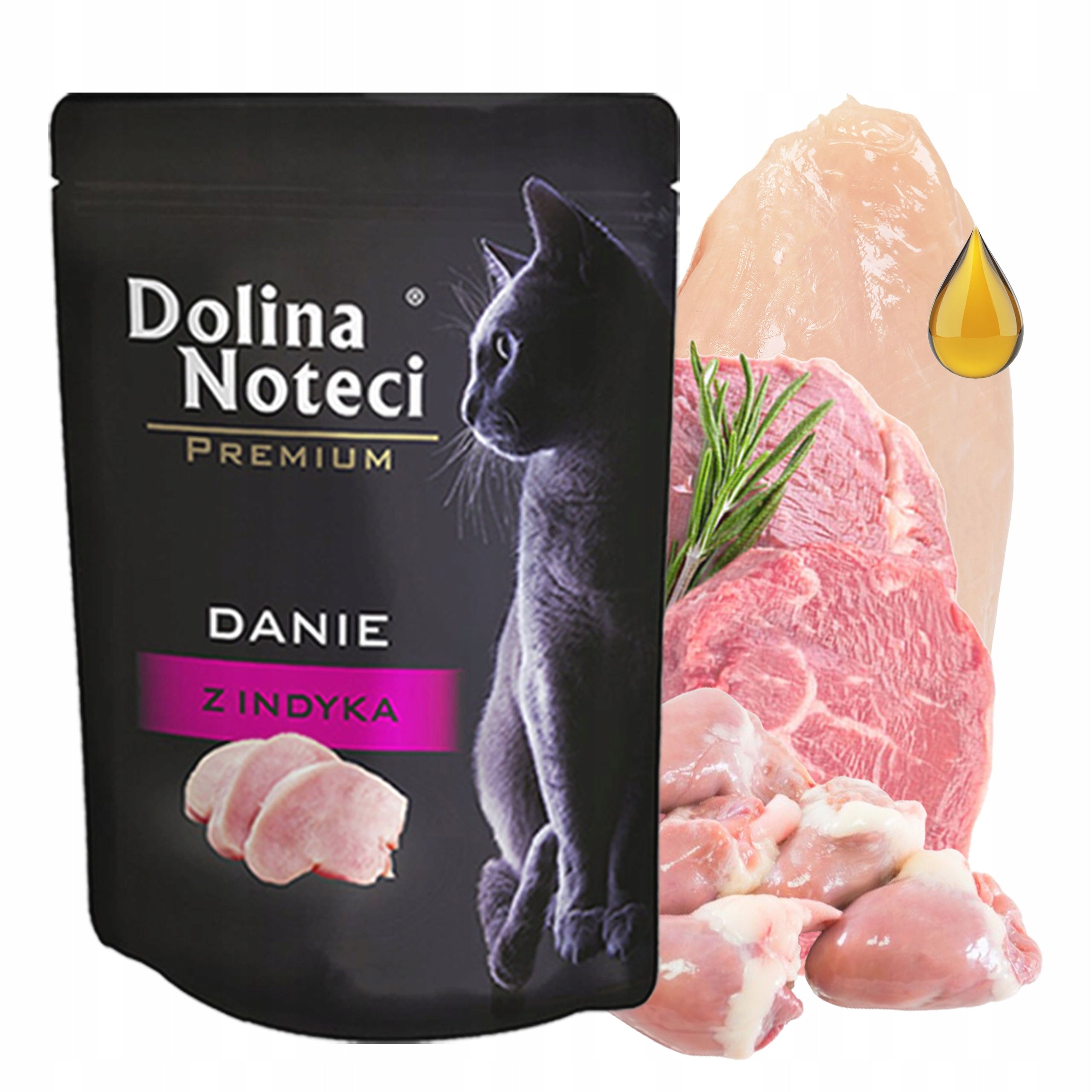 DOLINA NOTECI Premium dish wet cat food Turkey 10 x 85g grain-free Manufacturer code DOLINA NOTECI Premium danie dla kota