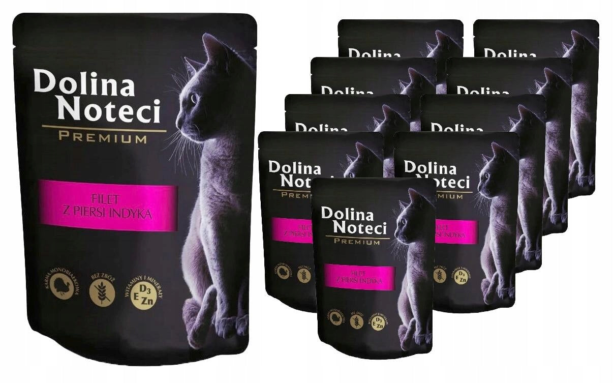 DOLINA NOTECI TURKEY BREAST FILLET 85G X10 pcs - SUPER PREMIUM WITH TAURINE!!