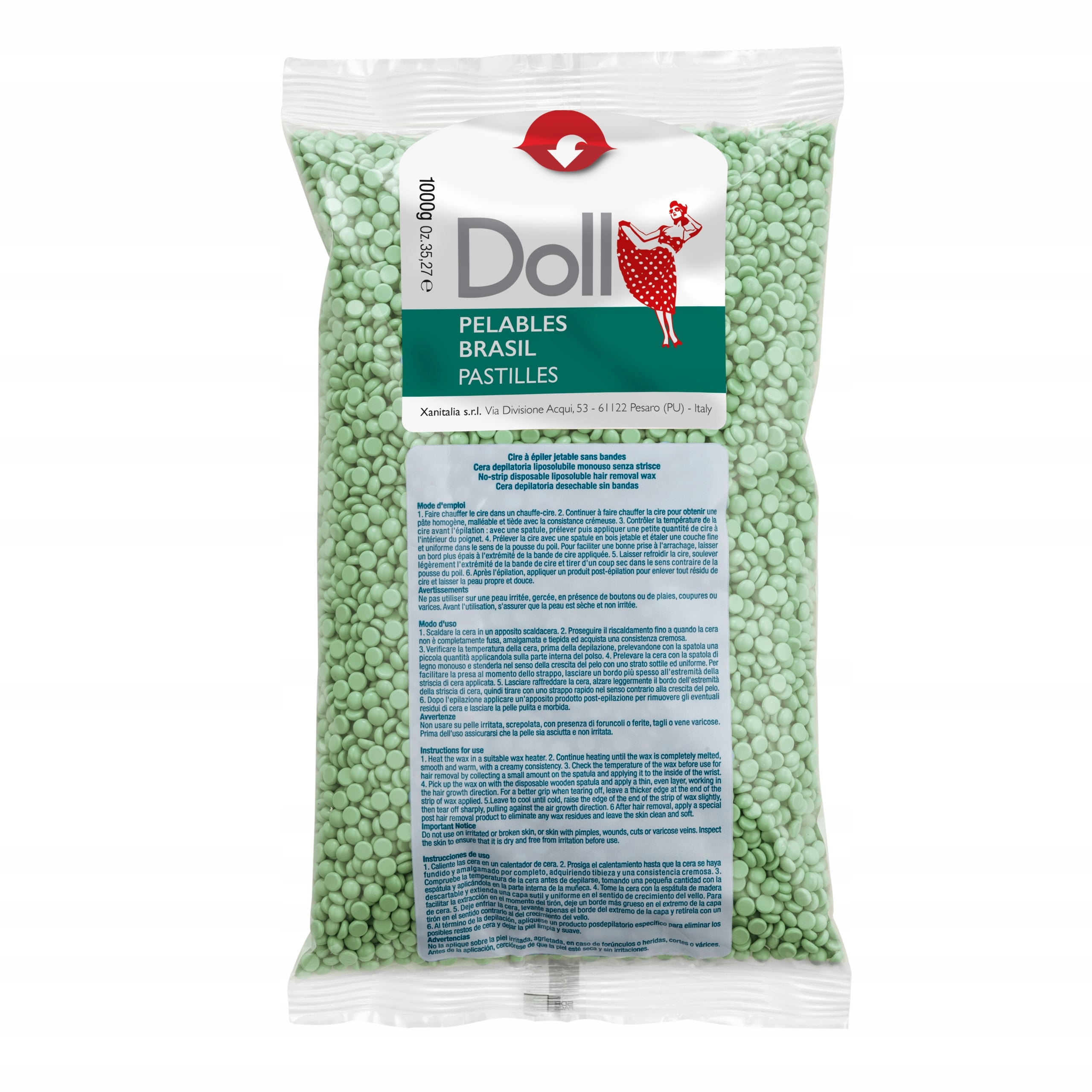 Wachs zur Körperhaarentfernung Idema Grüner Tee 1 kg 