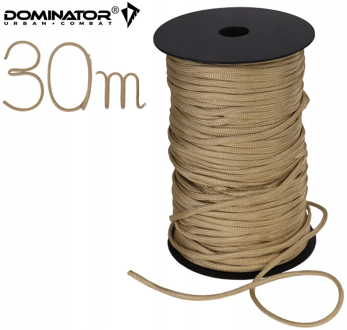 DOMINATOR ROPE LINA PARACORD NYLON COYOTE 30mb. Manufacturer code 000000000000007429