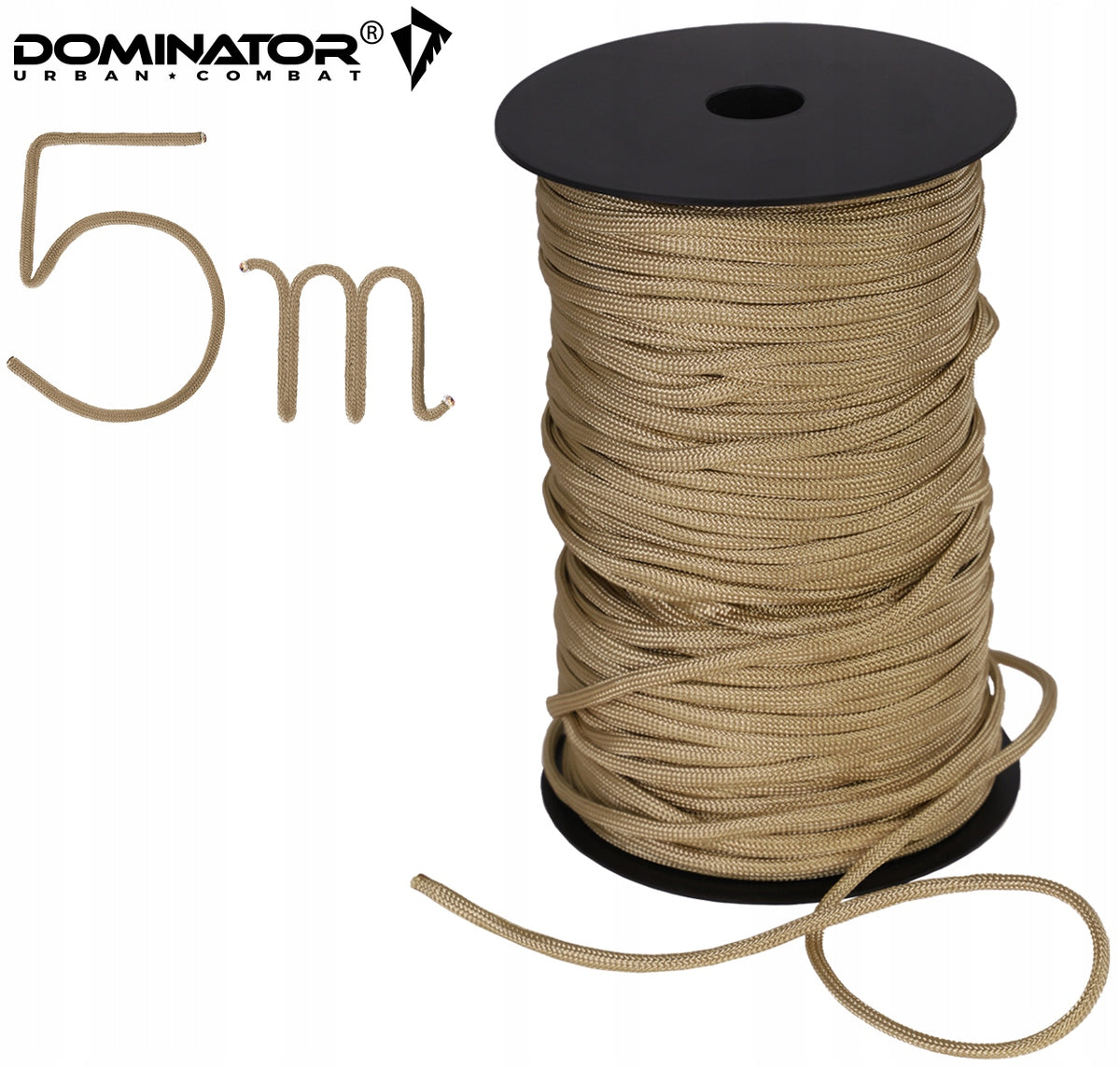 DOMINATOR ROPE LINA PARACORD NYLON COYOTE 5mb. Manufacturer code 000000000000007427