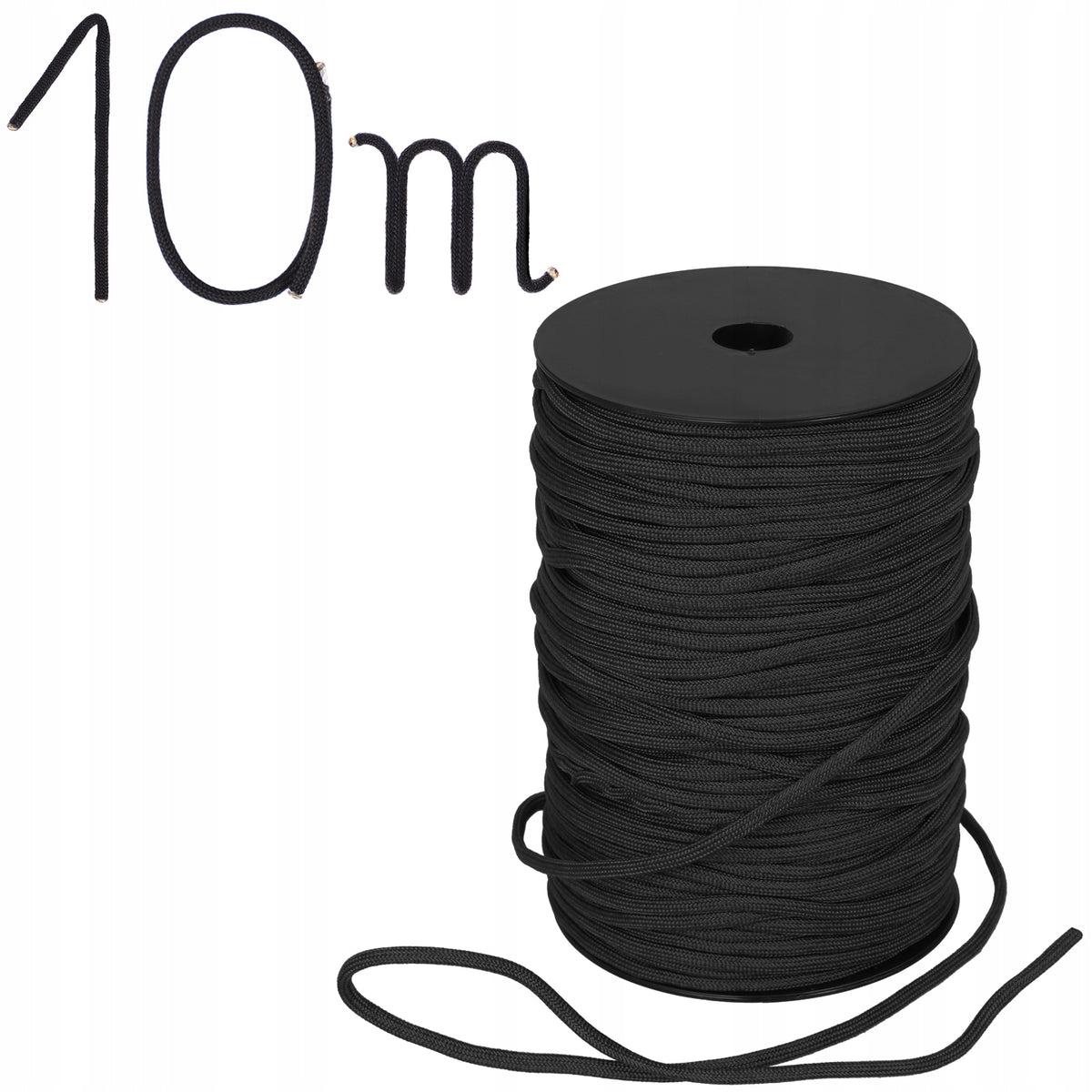 DOMINATOR ROPE PARACORD NYLON BLACK 10mb.