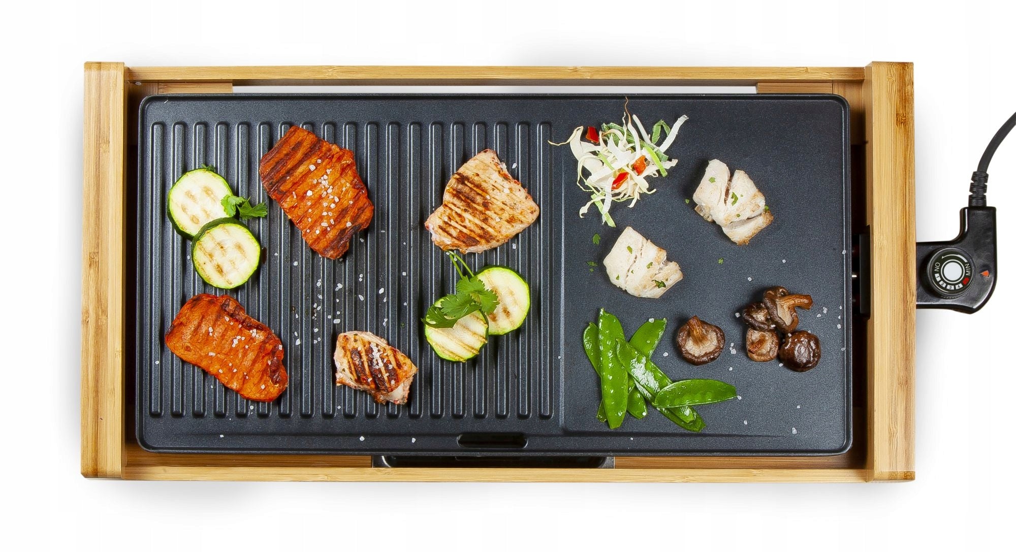 DOMO DO8311TP TEPPANYAKI BAMBOO 60cm electric grill Brand Domo