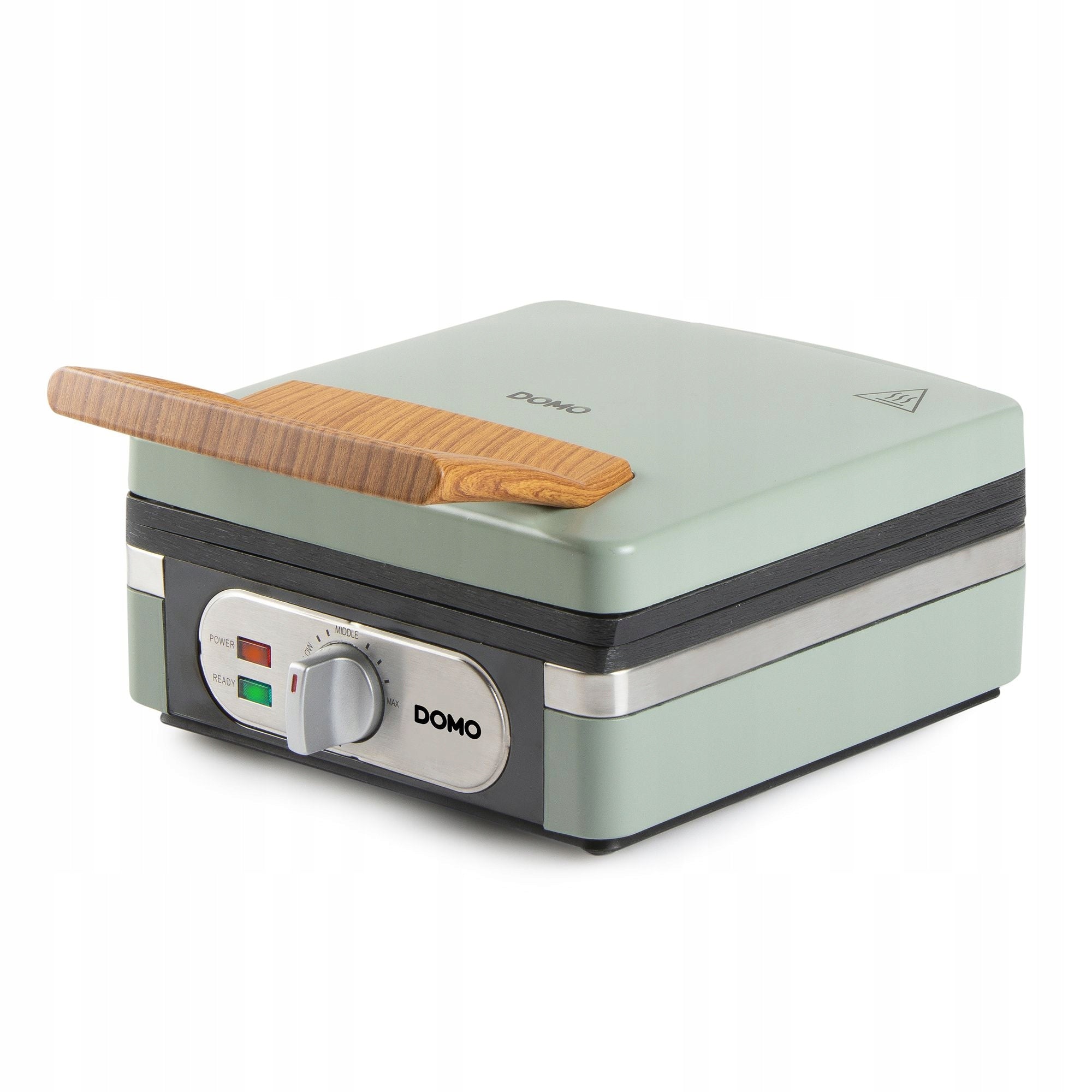DOMO DO9273W Waffle Iron, 1400W, 2 Large Waffles, Temperature Control Packaging status original