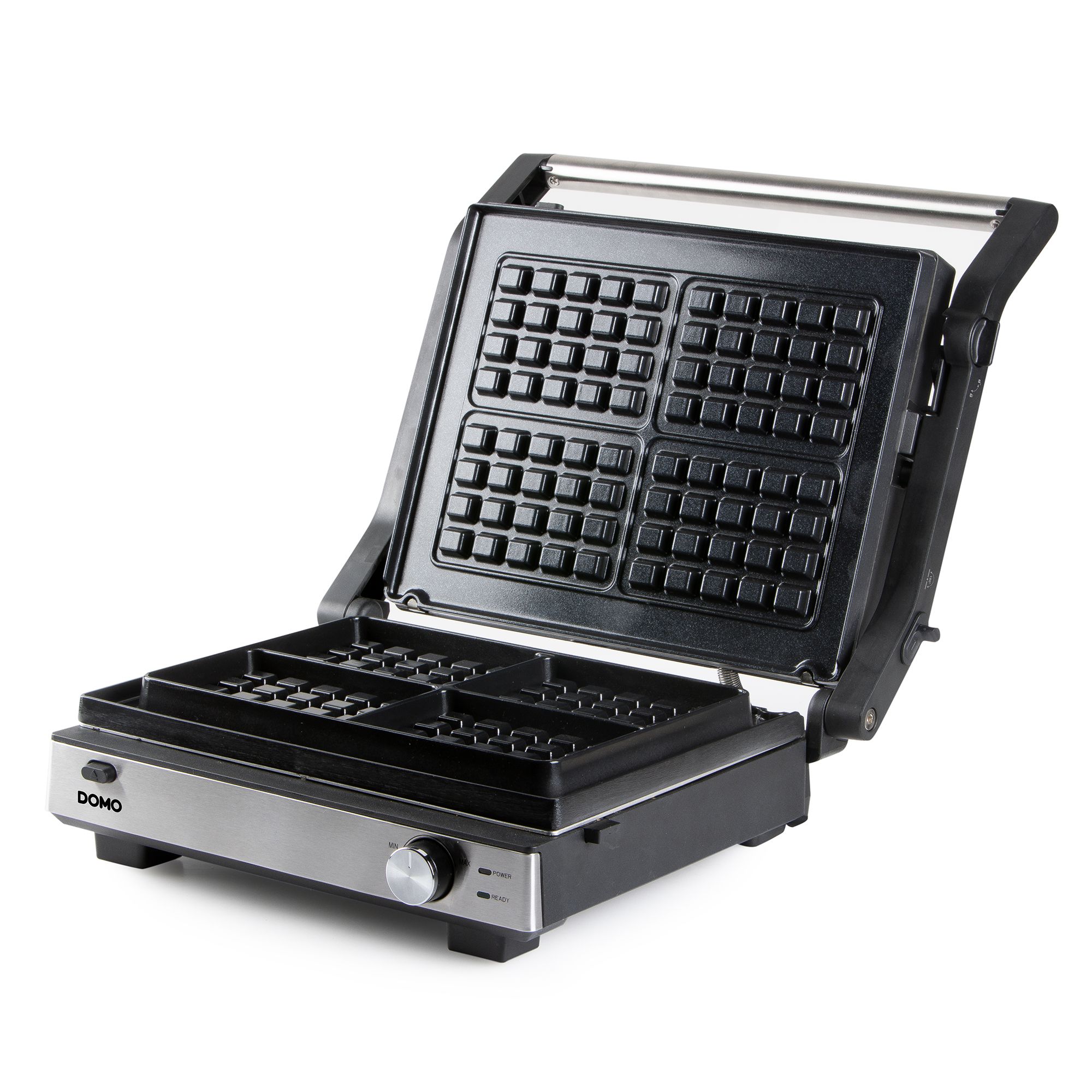 DOMO DO9287G black 166 W electric folding grill + waffle iron Brand Domo