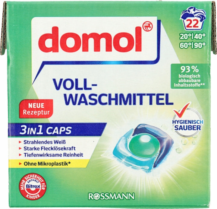 DOMOL UNIVERSAL WASHING CAPSULES 22 PCS.