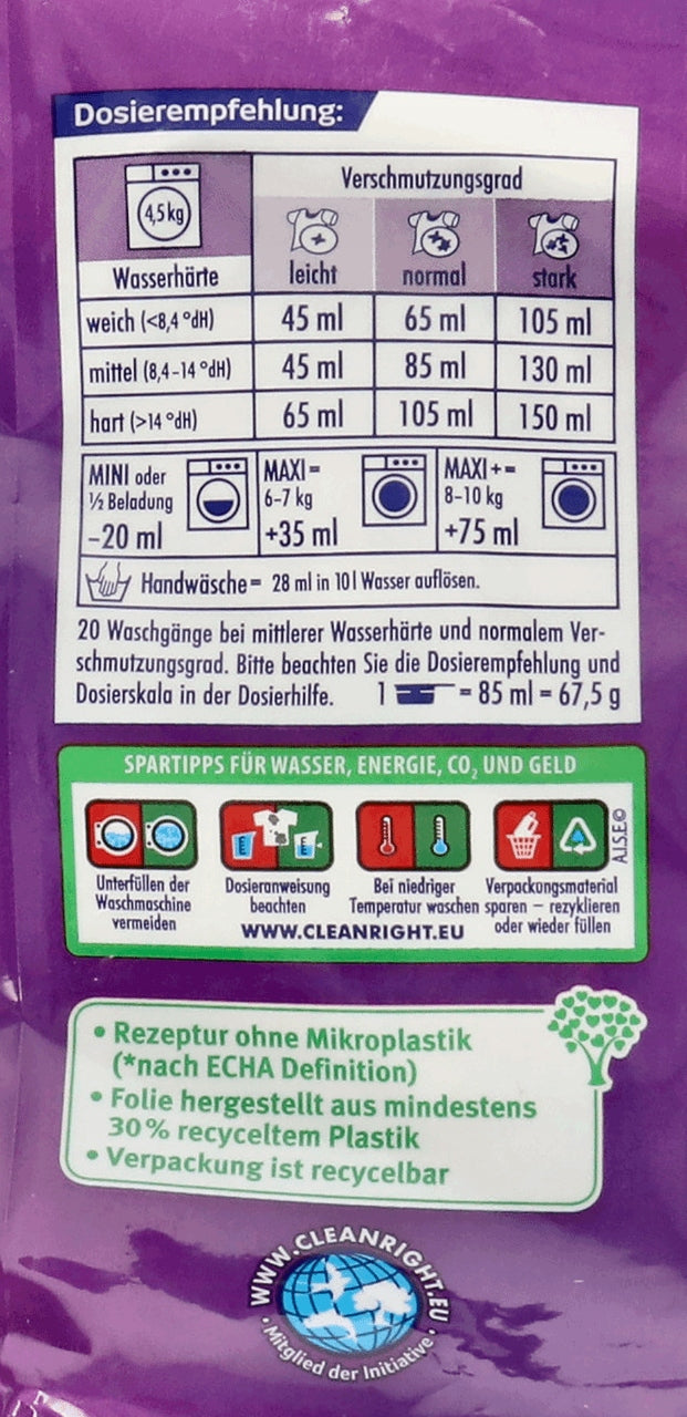 DOMOL WASHING POWDER FOR COLOURED CLOTHES 1,35 KG Product weight 1.35 kg