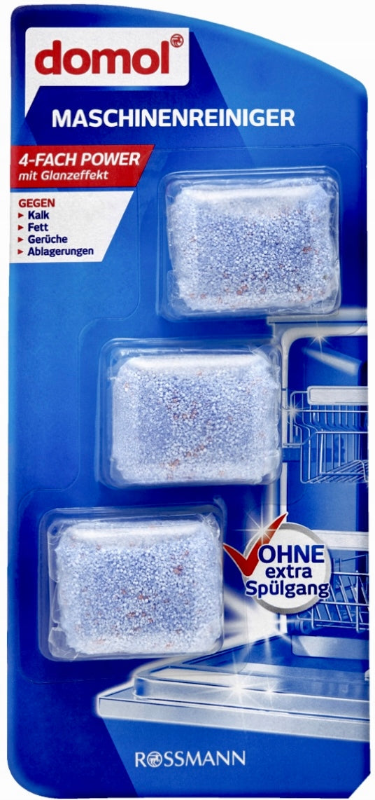 DOMOL tablets dishwasher cleaning capsules 3 pcs. from GERMANY