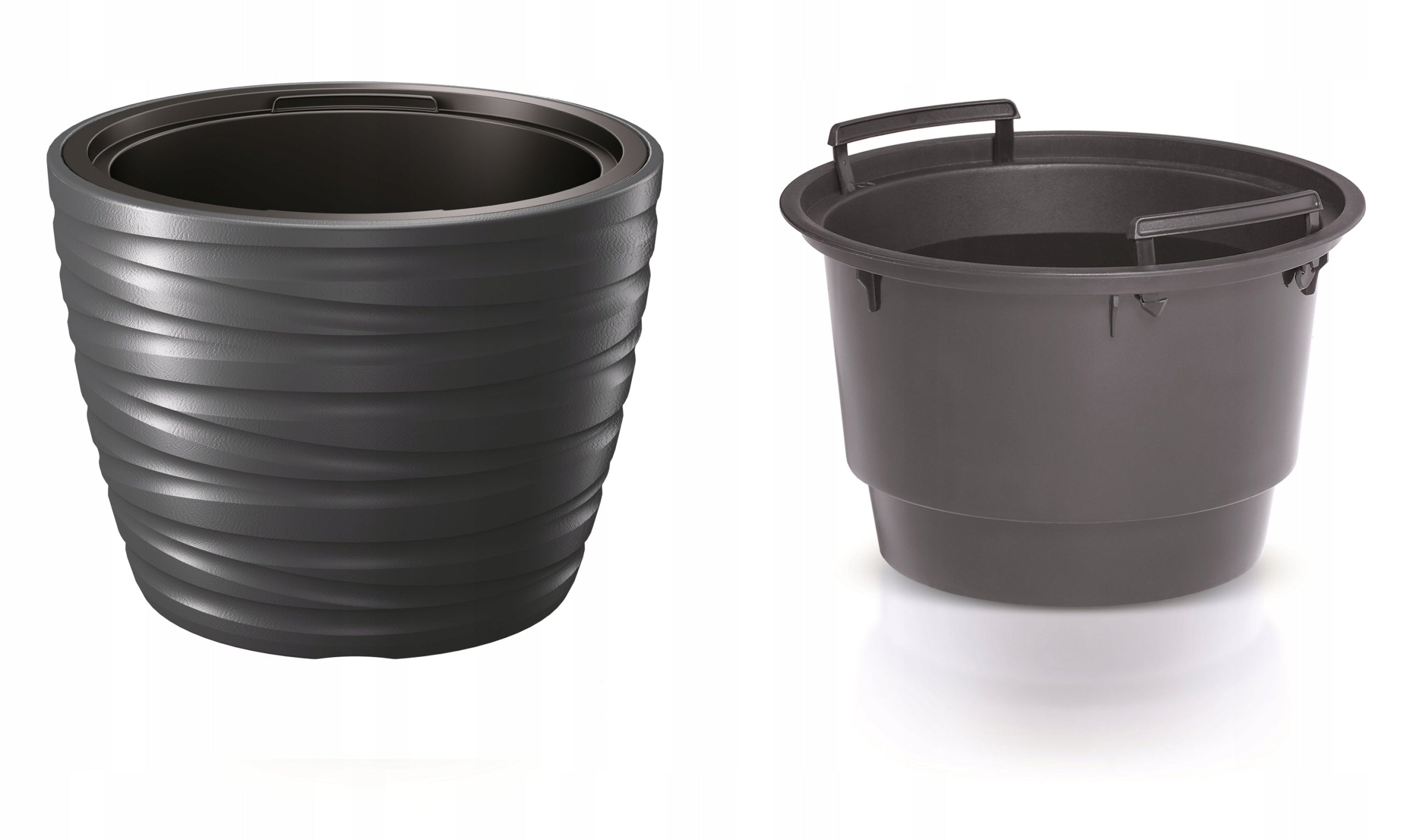 Blumentopf Prosperplast Maze DLMZ400-S433, schwarz 