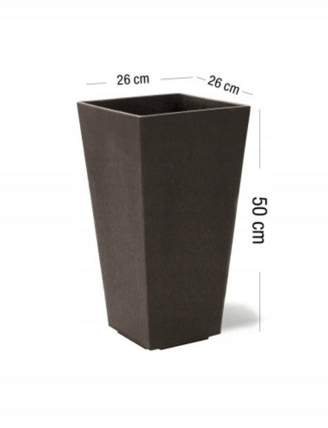 Topf Sonata 26x26x50 cm, braun 