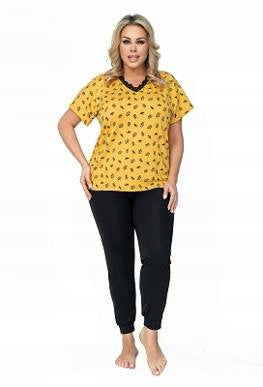 Zweiteiliger Pyjama mit Hose für Damen Donna Queen Plus 
