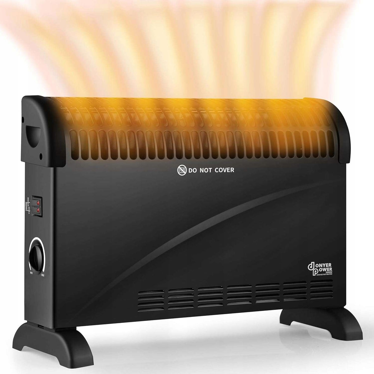 DONYER POWER Convector Heater 2000 W BLACK