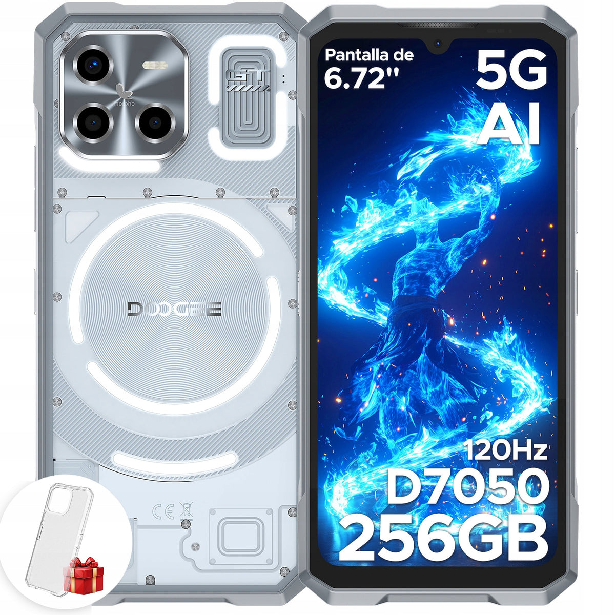 DOOGEE BLADEGT 5G Smartphone 32/256 GB 6,72" 120Hz 5500mAh 48 MP NFC WiFi6 AI
