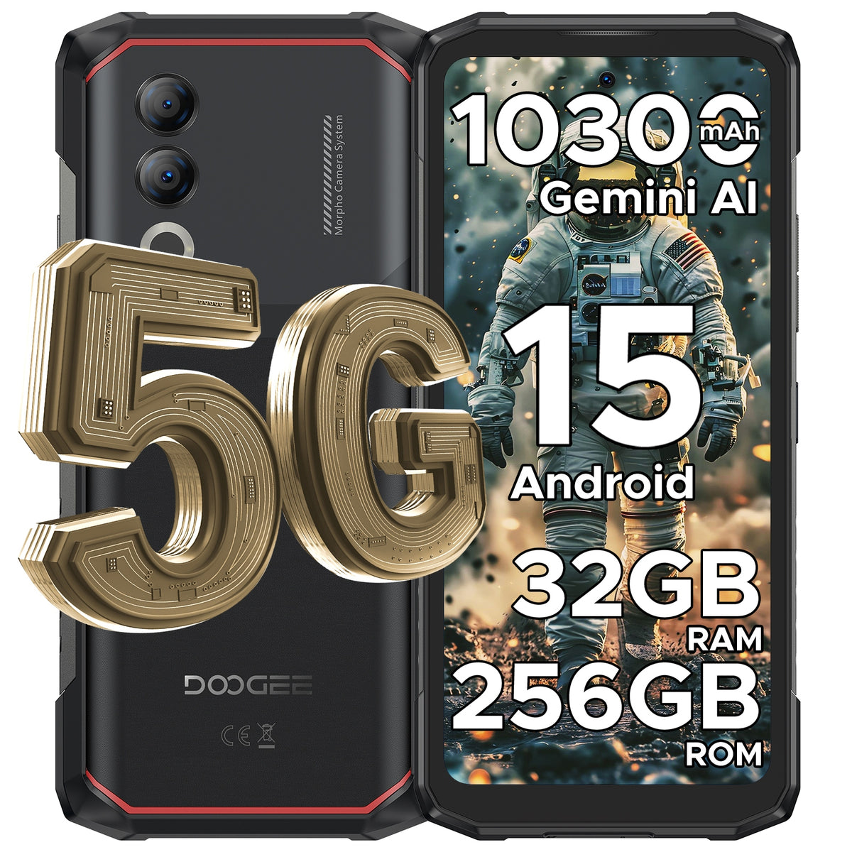DOOGEE Blade20Turbo Smartphone 32/256GB 10300mAh 50MP 6.6"Android15NFCWiFi6