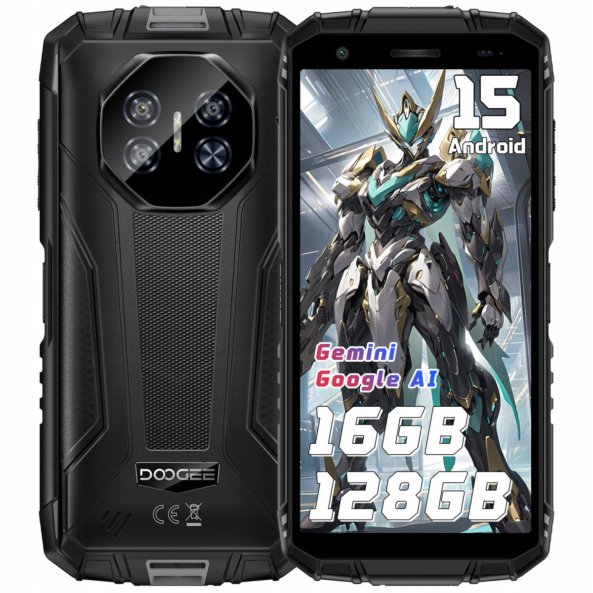DOOGEE Fire 3 Pro Rugged Android 15 Smartphone