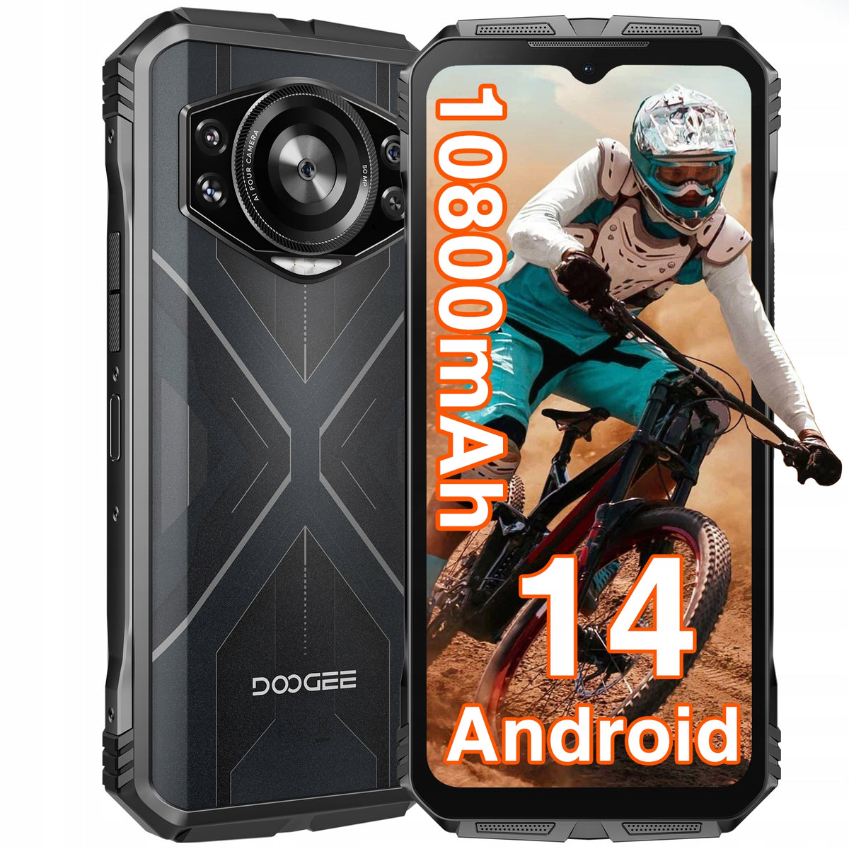 DOOGEE S Cyber Armored Android 14 20/256GB 6,58" 10800mAh NFC SIM