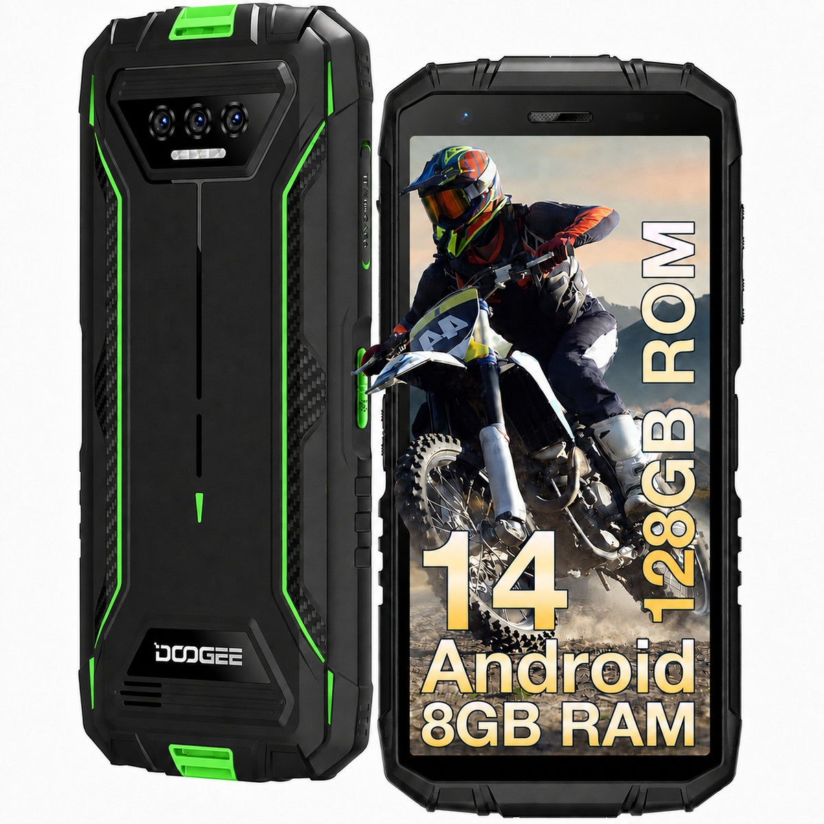 DOOGEE S41 Plus Smartfon Pancerny IP68 IP69K 4GB 128GB 6300mAh Dual SIM GPS