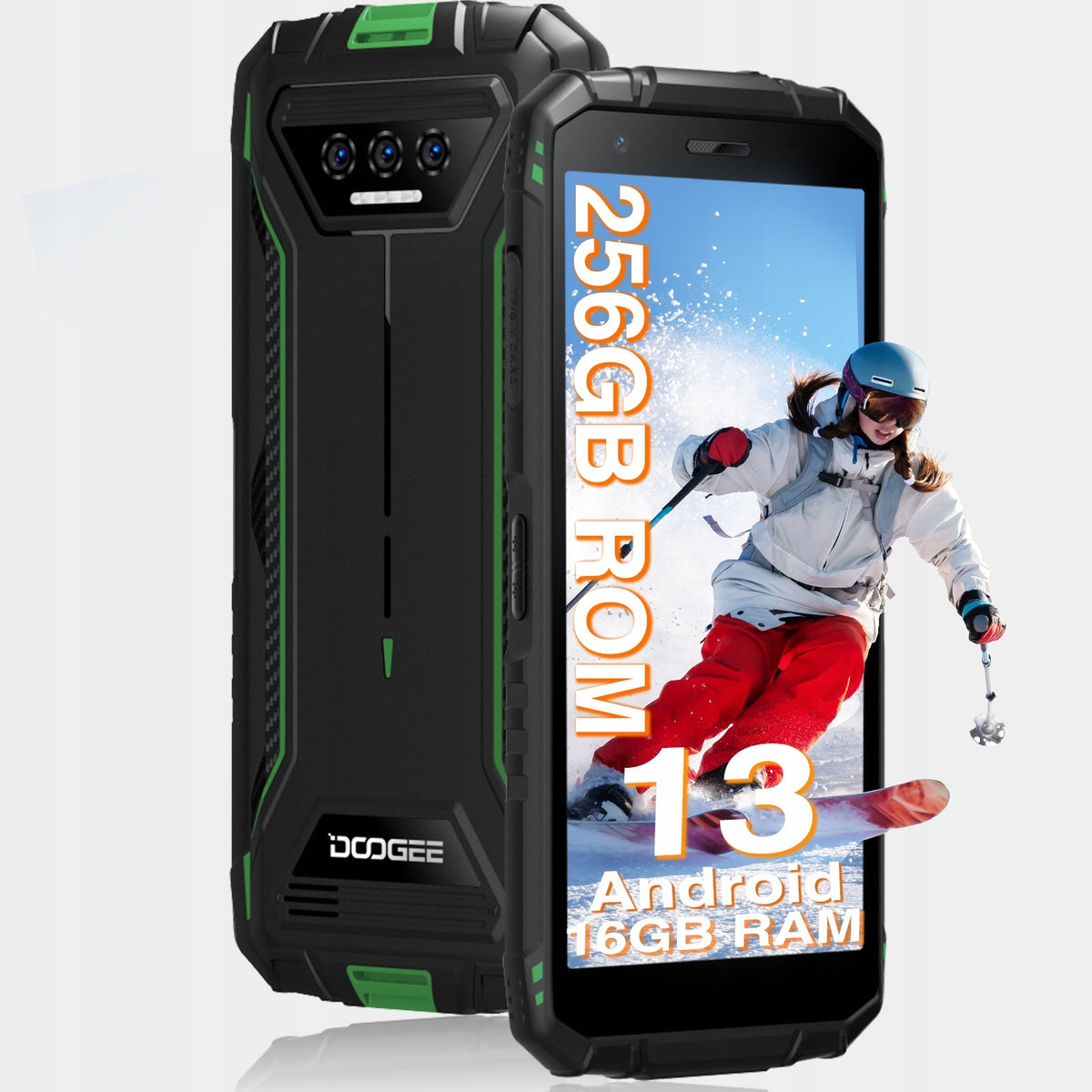 DOOGEE S41Max Smartfon Pancerny IP68 IP69K 4G LTE Dual SIM 6+256GB 6300mAh