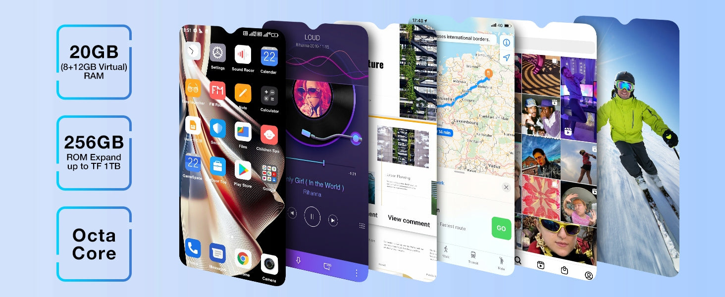 DOOGEE SCyber Android 14 Smartphone 20/256GB 50MP 6,58"FHD+ 10800mAh IP68 NFC Brand DOOGEE