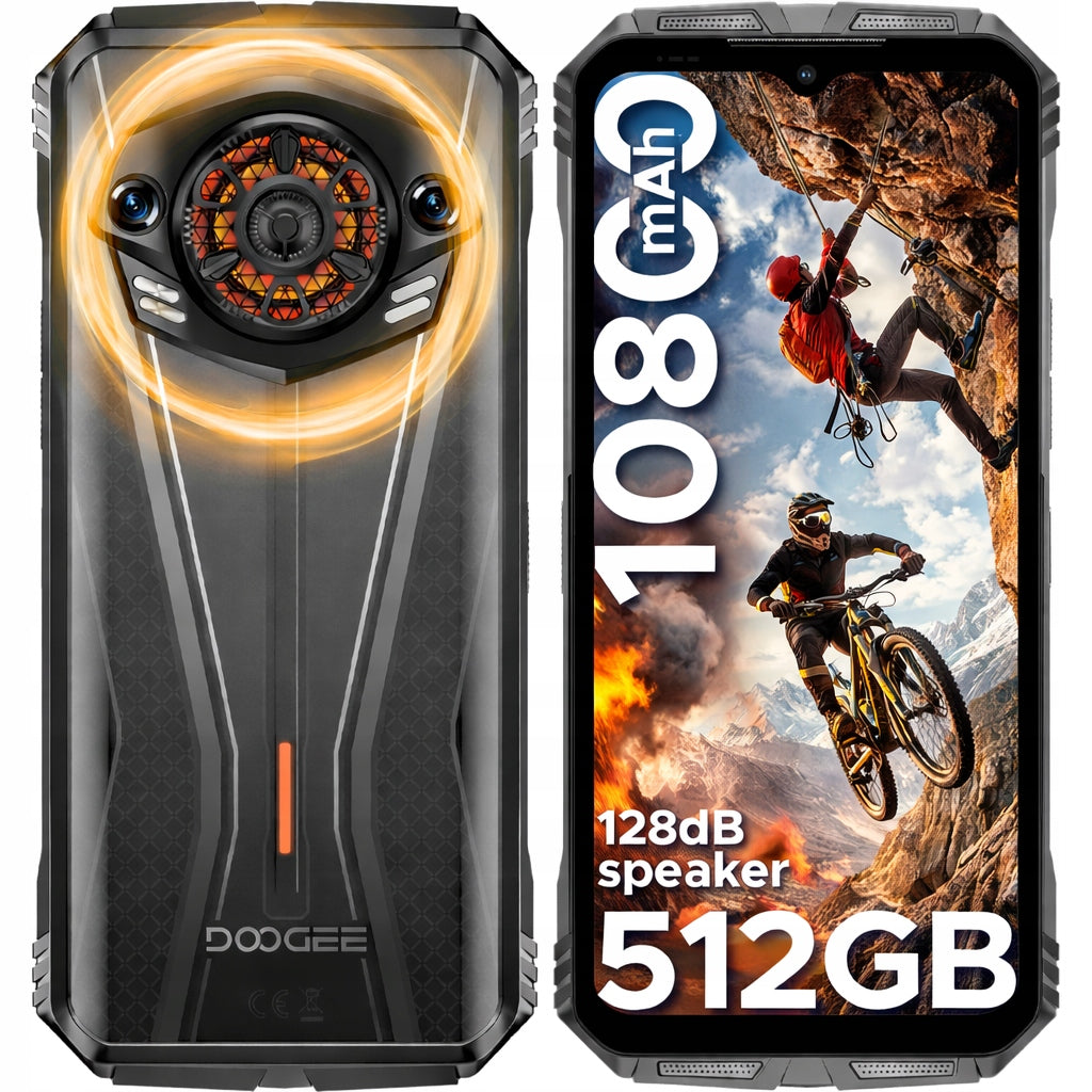 DOOGEE SPUNKPRO Smartphone 20GB+512GB 10800mAh ARMORED 6,6"FHD+50MP NFC GPS