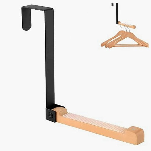 DOOR FOLDING HOOK WITHOUT DRILLING METAL WOOD CLOTHES HANGER 22KG
