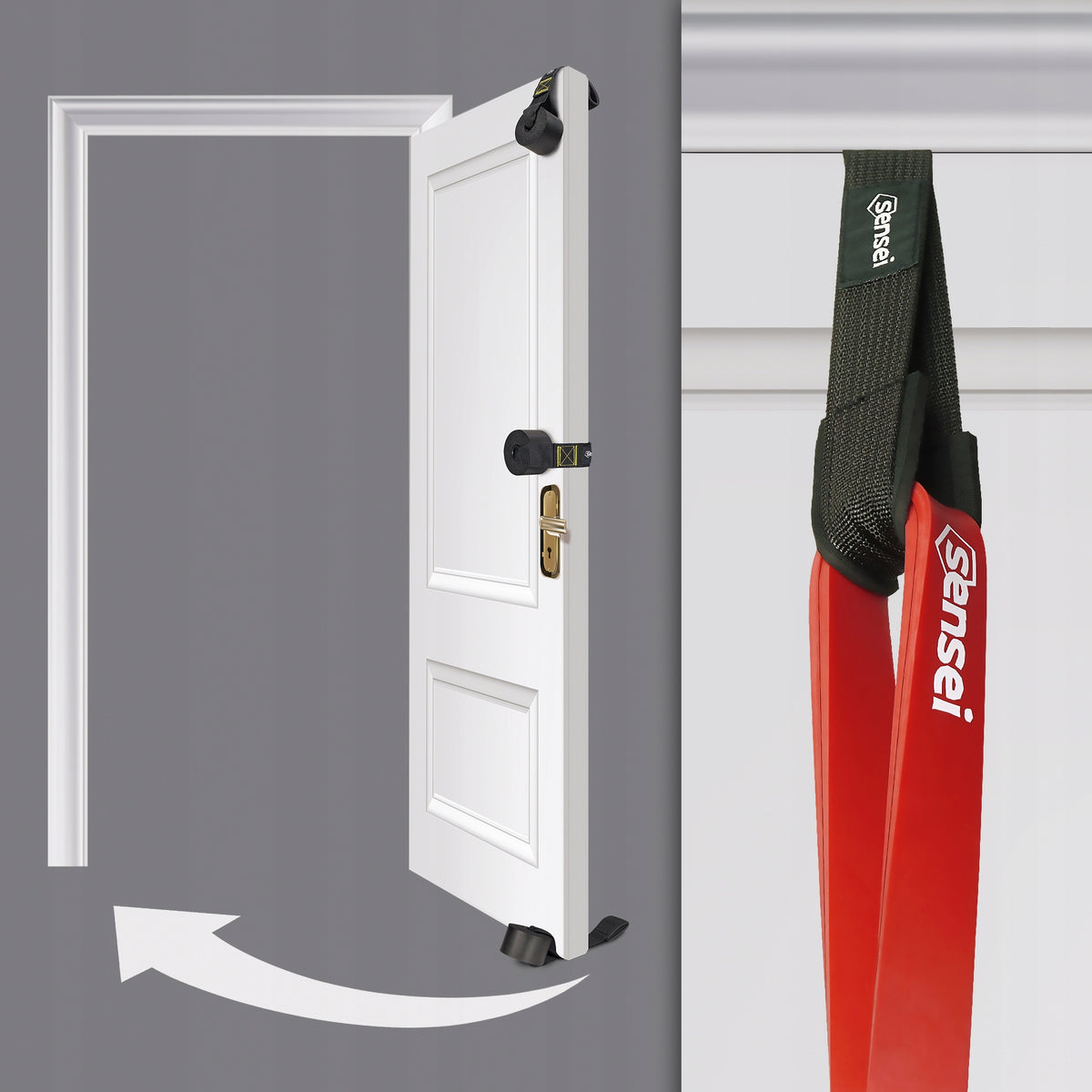 DOOR HANDLE FOR POWER BAND RESISTANCE RUBBERS, Training Tapes, Stretching Packaging status original