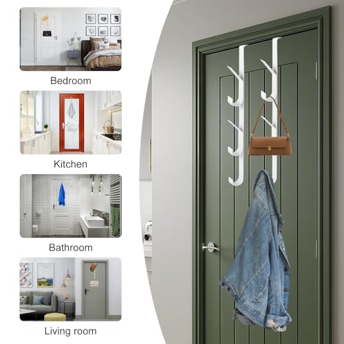 DOOR HANGER WITH 5 HOOKS STAINLESS STEEL SET OF 4 STEEL Manufacturer code Bez marki