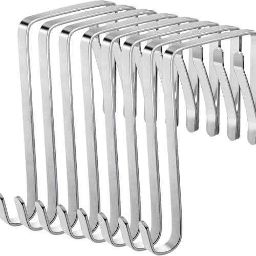 DOOR HOOKS ADJUSTABLE STEEL SET OF 8 UNIVERSAL METAL Brand no brand