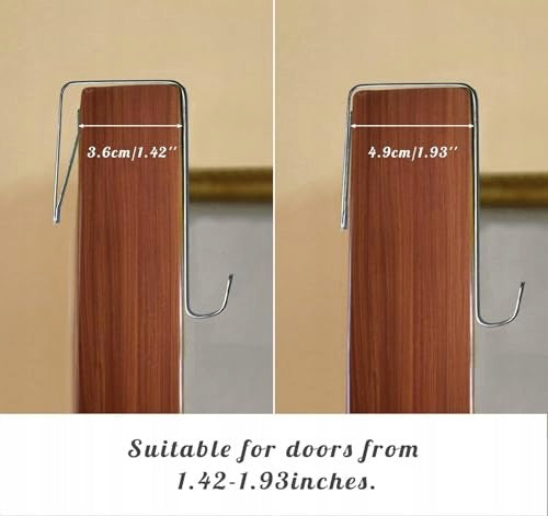 DOOR HOOKS ADJUSTABLE STEEL SET OF 8 UNIVERSAL METAL Manufacturer code SWC5908151100585