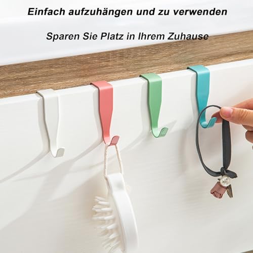 DOOR HOOKS SELF ADHESIVE COLORFUL HANGERS CLOTHES 4 PCS. for home Manufacturer code Bez marki
